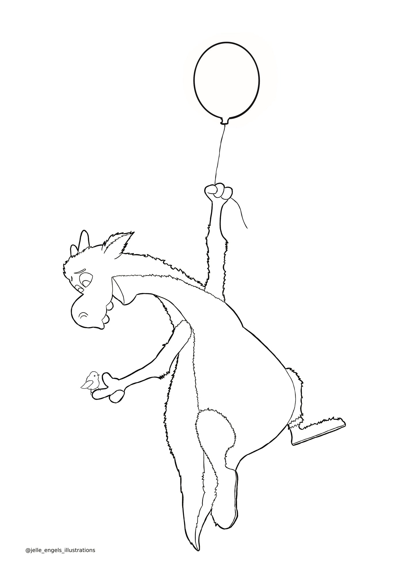 Kleurplaat - Morris Ballon